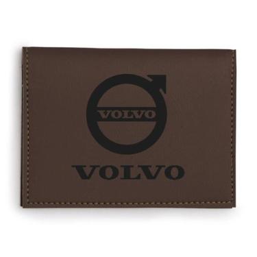 Imagem de Carteira Porta Cartão Para Rg Cnh Cédulas Cartões Para Volvo - Lualki 