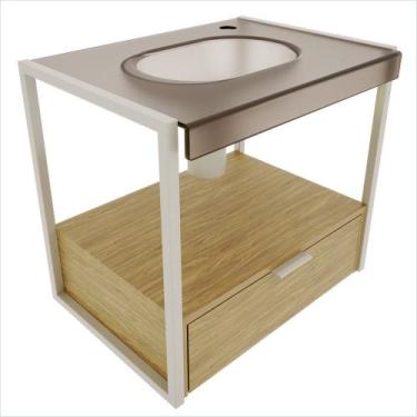 Imagem de Gabinete Roma Incolor Jateado 58,7cm X 52,8cm X 42,8cm - Cris Metal