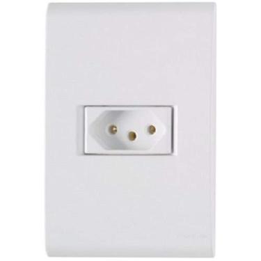 Imagem de Tomada 3p 20a Tramontina - Conjunto Linha Liz - Placa Branca - Modular