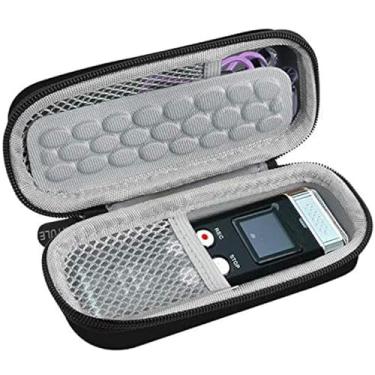 Imagem de Capa para gravador de voz digital G 48 GB, serve para EVISTR para EVIDA para Aomago para Dgtenk para Aiworth para Sony ICD-PX370/470/560 gravador ativado com reprodução, USB, MP3, caixa de gravação de áudio (preto)