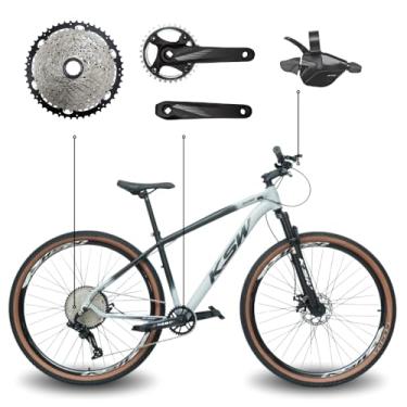 Imagem de Bicicleta Aro 29 Bike Ksw Mtb 12v Marchas K7 11-50 Quadro em Alumínio 6061 (Cinza Traf, 17)