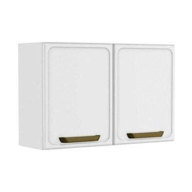 Imagem de Armário de Cozinha Modulado Bella c/ 2 Portas 80cm Branco - Bertolini