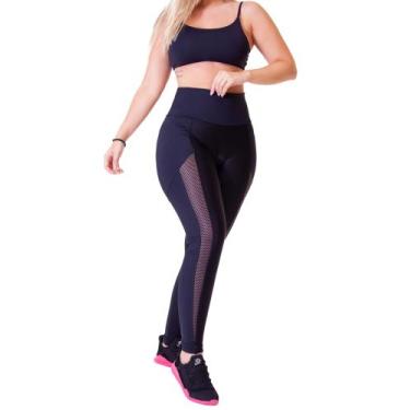 Imagem de Legging em Poliamida com detalhe em tela com modelagem perfeita - Maha