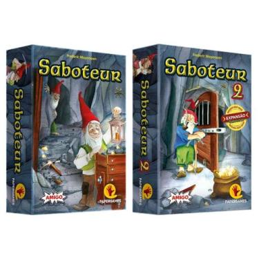 Imagem de Saboteur Jogo Base + Expansão Saboteur 2 Combo Completo - Papergames