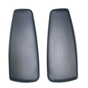 Imagem de Almofadas de apoio de braço de substituição, compatíveis com almofadas de apoio de braço de substituição de cadeira Herman Miller Embody, preto (par)