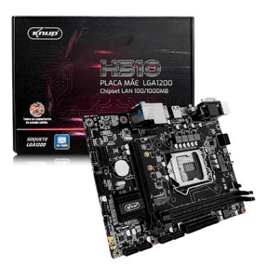 Imagem de Placa Mãe Knup, LGA 1200, Chipset, Intel H510, DDR4, 10º E 11º Geração