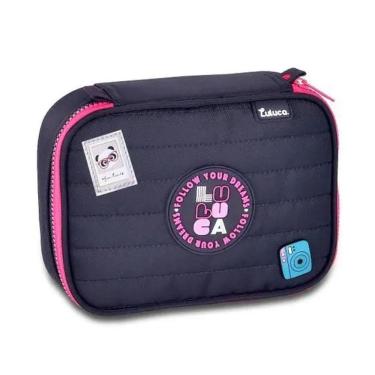 Imagem de Estojo Báu Escolar Luluca Puffer Azul Escuro Clio