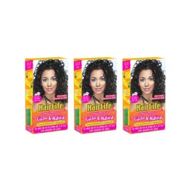 Imagem de Creme Alisante Hairlife Cachos 180g - Kit C/ 3un