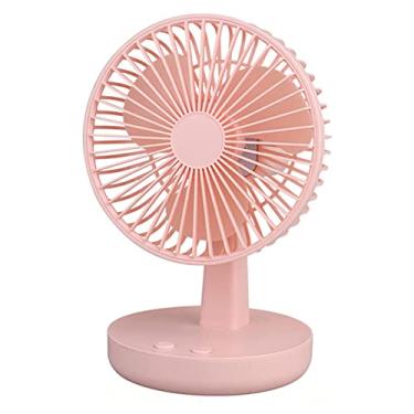 Imagem de Ventoinhas de carregamento USB, ventilador de mesa simples com cabeça de balanço, ventilador de refrigeração grande de energia eólica de mesa para escritório em casa, quarto, carro