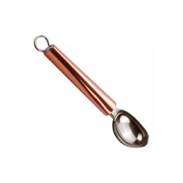 Imagem de Colher Para Servir Bola de Sorvete Massa Pegador Em Aço Inox Cabo Rose
