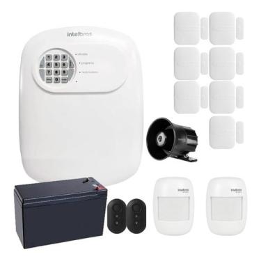 Imagem de Kit Alarme Sem Fio Intelbras ANM 24 NET com 9 Sensores e Acesso Via Ap
