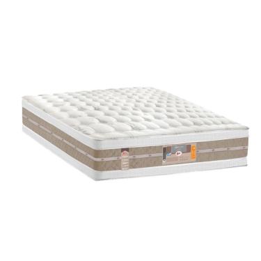 Imagem de Colchão Queen Molas Ensacadas Pocket Silver Star Air Double Face Euro Pillow (158x198x34) - Castor