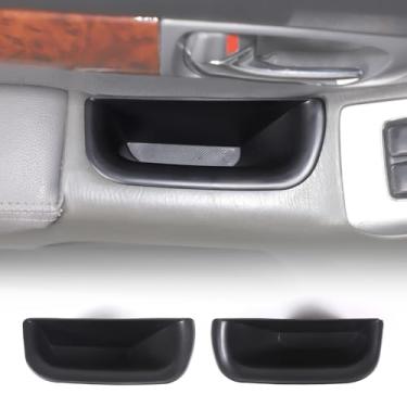 Imagem de LLKUANG Organizador de caixa de armazenamento de porta de carro compatível com Toyota Land Cruiser LC120 J120 Prado 2003-2009, console central câmbio de marchas bandeja de armazenamento lateral