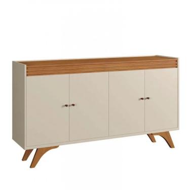 Imagem de Buffet Para Sala De Jantar 4 Portas Madrid Mavaular Off White - Naturalle
