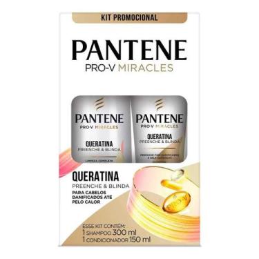 Imagem de Kit c/ 4 Kit Pantene Pro-v Miracles Shampoo Queratina 300ml