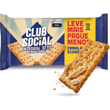 Imagem de Club Social Biscoito Salgado Integral Embalagem Economica