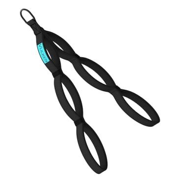 Imagem de Vulken Acessórios de cabo de corda tríceps para academia. Corda tríceps extralonga LAT Acessórios de pulldown três tamanhos em um multi cabos de corda de treino acessórios de academia, preto