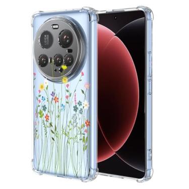 Imagem de GTBDEKI Capa para Xiaomi 15 Ultra, 25010PN30G Capa protetora para celular com estampa de jardim de flores transparentes para Xiaomi 15 Ultra Flower Bouquet