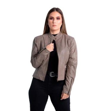 Imagem de Jaqueta de Couro BX Craqui Brown - Parra Couros, G