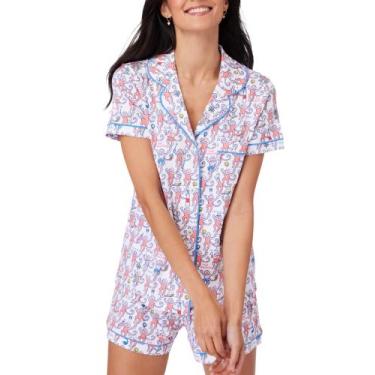 Imagem de Conjunto de pijamas Zelbuck, shorts femininos modernos de macaco de 2 