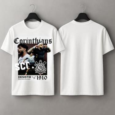 Imagem de Camiseta Manto do Timão 100% Algodão Premium Macia Yuri Alberto Memphi