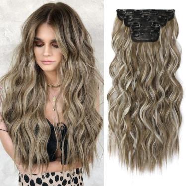 Imagem de Extensões de cabelo REECHO HE001 Cabelo sintético natural feminino