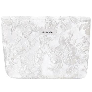Imagem de Bolsa de maquiagem STARDW Aesthetic Floral para mulheres e meninas bra