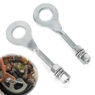 Imagem de PSLER Ajustador de tensor de corrente – Ajustador de corrente de blocos de eixo traseiro para alinhamento preciso e condução suave, serve para mini bicicleta 196cc 6,5hp 50-125cc ATV CRF CT200U