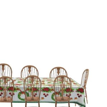 Imagem de Toalha De Mesa De Natal Retangular Para 8 Lugares 1,40x2,60m - VL Enxo
