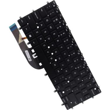 Imagem de Deal4GO US-INTL Teclado retroiluminado com letras brancas 7DTJ4 DKDXH 4XVX6 Substituição para Dell XPS 13 9343 9350 9360 Inspiron 7547 7548 7347 7348