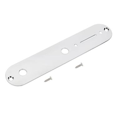 Imagem de Banworks Placa de controle de guitarra imperial 9,5 mm (3/20.3 cm) furos de potenciômetro CTS placa de controle de interruptor de liga de aço para guitarra elétrica Tele Fender americana/mexicana JT
