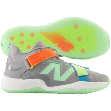 Imagem de New Balance Tênis de beisebol unissex FuelCell Lindor 2 pré-jogo, Team Away Cinza/Electric Jade/Neon Dragonfly, masculino, 43