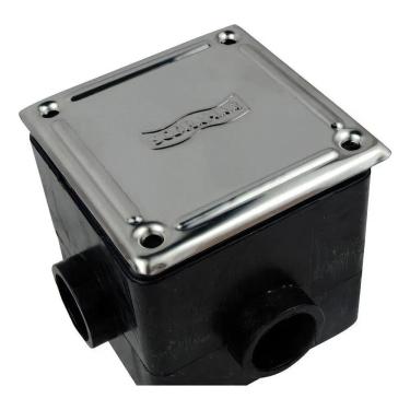 Imagem de 2X Caixa De Passagem Tampa Inox Sodramar