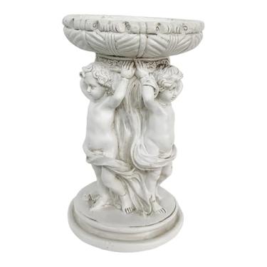 Imagem de IEUDNS Vaso de flores de anjo, vaso de jardim, ornamento resistente de estilo europeu, de plantas, estátua de pilar romano para, gramado, decoração