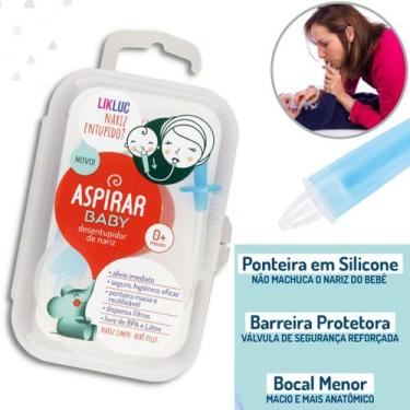 Imagem de Aspirador Nasal Baby Bebê Sugador Desentupidor Catarro com Estojo Limp