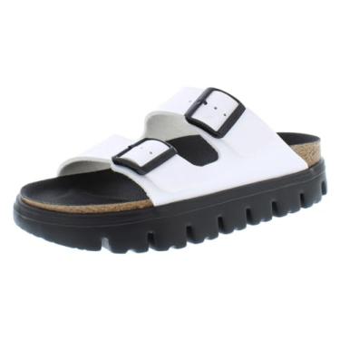 Imagem de Birkenstock Sandália feminina grossa Papillio Arizona, Branco, 7 Narrow Women/5 Narrow Men