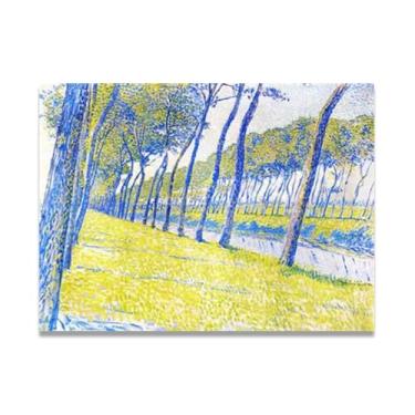 Imagem de Yellow GrassThéo van Rysselberghe: Impressão em tela neoimpressionista belga chave 80 x 112 cm sem moldura