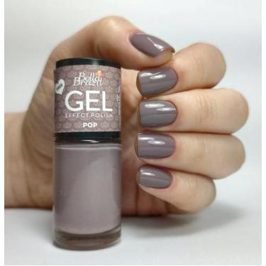 Imagem de Esmalte Efeito Gel Pop Bella Brazil 9ml  Brilho e Longa Duração