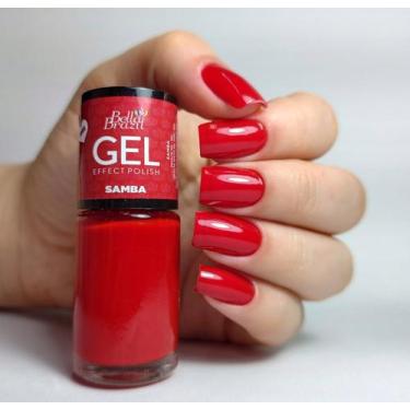Imagem de Esmalte Efeito Gel Samba Bella Brazil 9ml  Brilho e Longa Duração