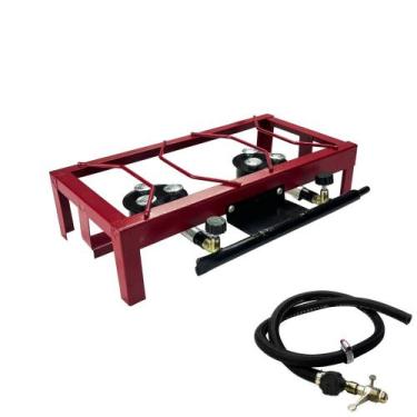 Imagem de Fogão 2 Bocas Semi Industrial Alta Pressão Mesa/bancada Roa - Metalúrg