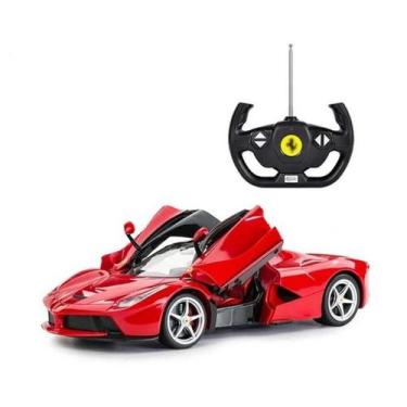 Imagem de Carrinho de Controle Remoto Veloz Vermelho Com Luzes Abre Portas Diver