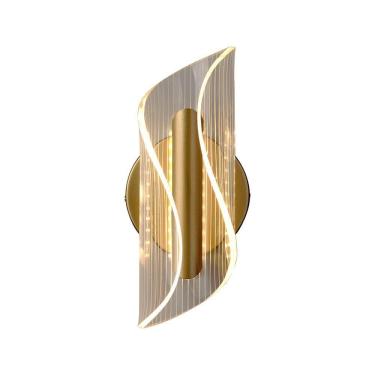 Imagem de Arandela Nitrolux Ala-002L Dourada Led Bivolt Dourado 6201