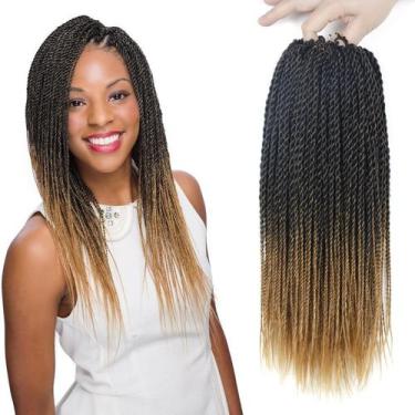 Imagem de Crochet Hair NAYOO Senegalese Twist 14 polegadas, 8 pacotes para mulhe