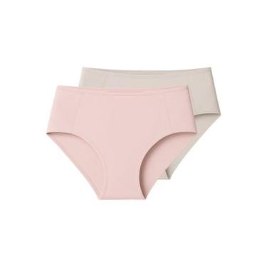 Imagem de Kit com 2 Calcinhas Alta Liz 50398 Colorido, Rosa, G