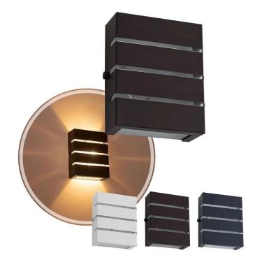 Imagem de 2X Luminária Arandela 2 Facho Parede Muro Externa Starlume