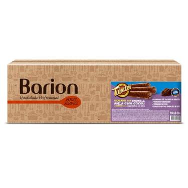 Imagem de Biscoito Tubetes Recheado Chocolate Avelã 2Kg Barion