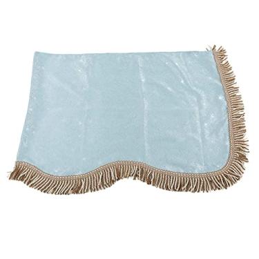 Imagem de RiToEasysports Pano à Prova de Poeira para Piano de 88 Teclas Com Decoração de Borla - Capa Protetora de Veludo Dourado para Pianos de 88 Teclas - Proteção Solar, Resistência a Arranhões, Proteção