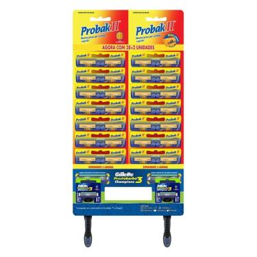 Imagem de Aparelho Probak II 2 Embalagens com 14 Unidades + Aparelho Gillette Prestobarba 3 Champions Embalagem com 2 Unidades