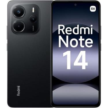 Imagem de Smartphone Redmii Note 14 128GB 6GB de RAM, Preto, Camera 108 Mpx, 4G,