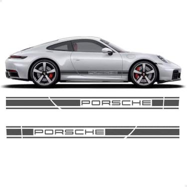 Imagem de Adesivos Faixa Lateral Portas Para Porsche Carrera Gts 911 - SPORTINOX